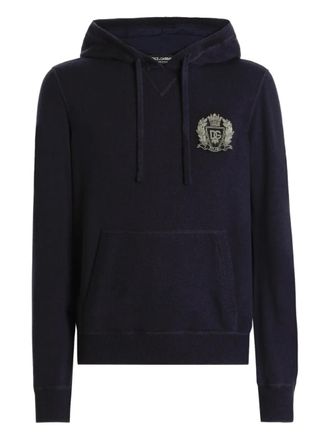 Dolce & Gabbana embellished hoodie - Blue