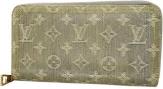 Louis Vuitton Pre-owned Wallets, female, Gray, Size: ONE SIZE Pre-owned Long wallet (bi-fold)