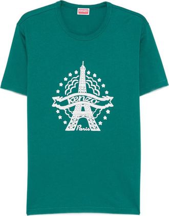 Kenzo Eiffel Tower Graphic-print T-shirt