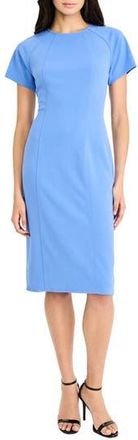 Maggy London Short Sleeve Sheath Dress in Ultramarine at Nordstrom Rack, Size 18 (Similar To 16W)