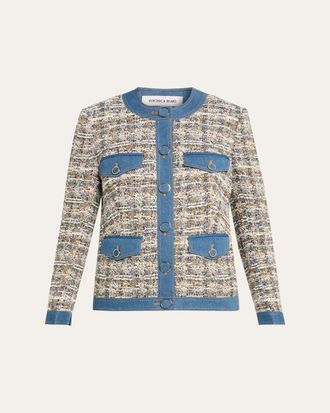 Veronica Beard Ainslie Tailored Tweed Jacket