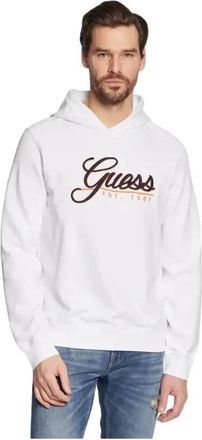 Guess Stijlvolle hoodie voor mannen - Heren - Hoodies - Wit - L - Hoodies & sweatvesten