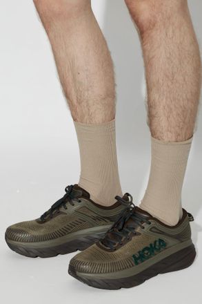 Hoka One One Bondi 7 Sports Shoes, Mens, Green