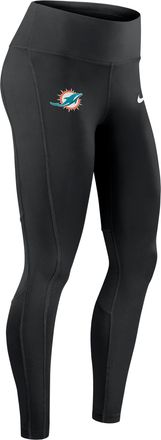 Nike Miami Dolphins Epic Fast Nike Womens Dri-FIT NFL Leggings in Black | 01N3912Z9P-DUN