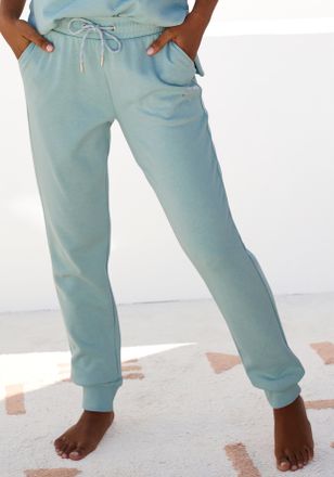 Buffalo Sweathose BUFFALO, Damen, Gr. 32/34, N-Gr, gr&uuml;n (mint), Sweatware, Obermaterial: 60% Baumwolle, 40% Polyester, bedruckt, unifarben, bequem lang, Hosen