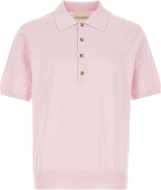 Closed Katoenen Piqu&eacute; Polo - Heren - Polos - Roze - M - Katoen - Tops