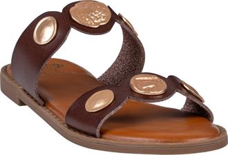 Good Choice Shoes Nolah Coin Slide Sandal in Dark Brown at Nordstrom Rack, Size 7.5