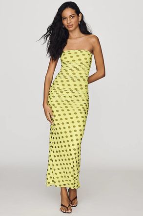 AFRM Strapless Mesh Maxi Dress