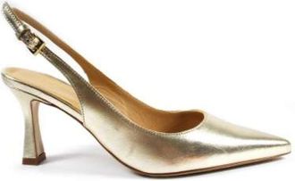 Roberto Festa Milano Platinum Laminate Slingback - Dames - Pumps - Geel - 36 EU - Leer - Schoenen
