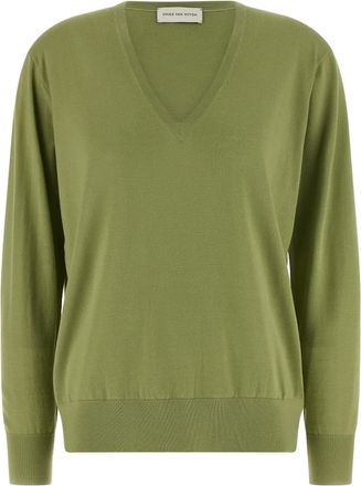 Dries Van Noten Merino Wool Womens Cardigan