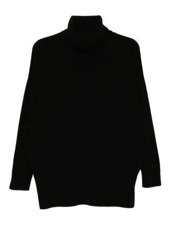 N.Peal Longline sweater - women - Organic Cashmere - S - Black