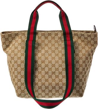 Gucci Small Gg Canvas Tote