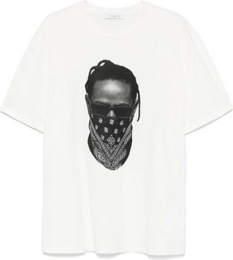 Ih Nom Uh Nit Graphic Print Crew Neck T-Shirt - Heren - T-shirts - Wit - S - Tops