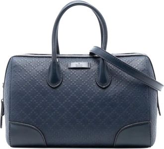 Gucci Borsa a tracolla Boston Diamante in pelle 2016-2025 - Blu