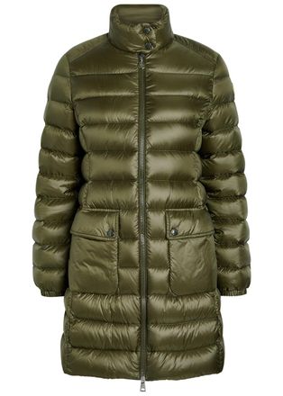 Moncler Genet Padded Shell Coat - Khaki - 5 (UK 18 / Xxl)