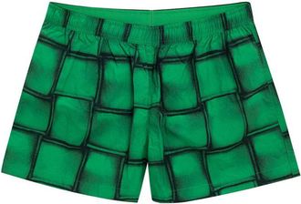 Bottega Veneta Green Polyamide Swim Mens Shorts