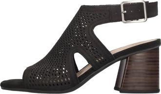 Clarks Siara 65 Flow - Dames - Sandalen met hakken - Zwart - 37 EU - Leer - Schoenen