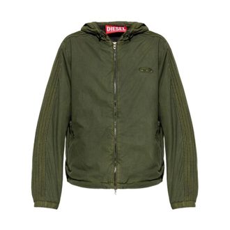 Diesel Jassen, Heren, Groen, L, Katoen, J-Stitch Jacket