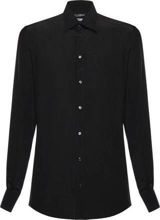Dolce & Gabbana Casual Overhemden - Heren - Casual Overhemden - Zwart - XL - Overhemden
