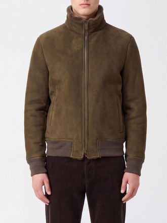 Salvatore Santoro Bomber in shearling con collo alto e chiusura a zip