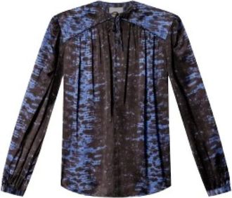 Isabel Marant Blouse met satijnen pythonprint - Dames - Blouses & Shirts - Veelkleurig - Maat: XS Satijn