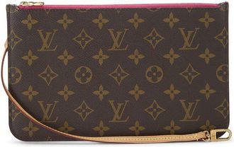Louis Vuitton Pink Monogram Coated Canvas Neverfull Pouch Mm (Authentic Pre- Loved)