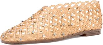 Steve Madden Grove Womens Flat Shoes Tan Rhinestone : 11 M, Synthetic