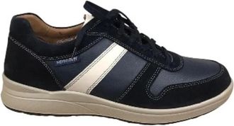 Mephisto Vito - Heren - Sneakers - Blauw - 43 1/2 EU - Leer - Schoenen
