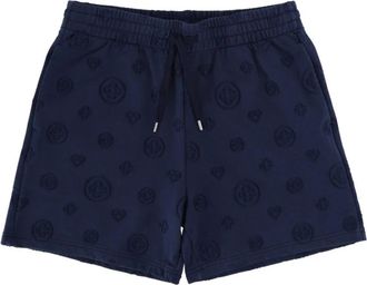 Casablanca All-Over Logo Jacquard Shorts - Heren - Korte Broeken - Blauw - L - Katoen - Korte Broeken