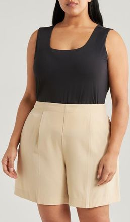 Lyssé ntials Evie Scoop Neck Tank in Black at Nordstrom, Size 3X