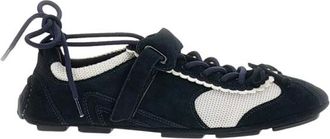 Shushu/Tong Zapatillas con lazo festoneado - Shoes - Mujer - Azul - 36 EU
