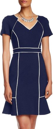 Shani Bar FOCUS by Shani V-Neck Ponte Dress