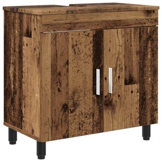 vidaXL Unidad De Tocador De Ba&ntilde;o Madera Envejecida 60 X 35 X 60 Cm Vidaxl