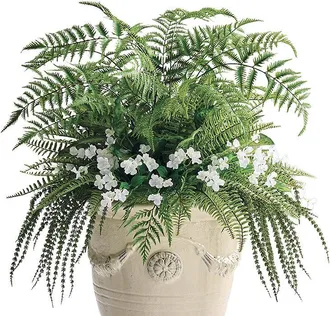 Frontgate Outdoor Mixed Evergreen & Fern Urn Filler - Frontgate