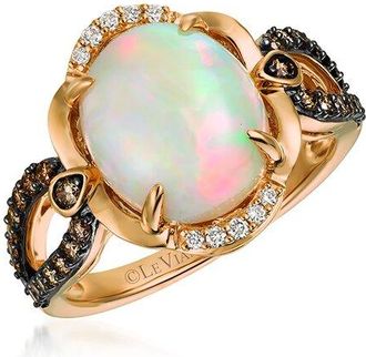 Le Vian 14K Rose Gold 3.08 Ct. Tw. Diamond & Opal Cocktail Ring