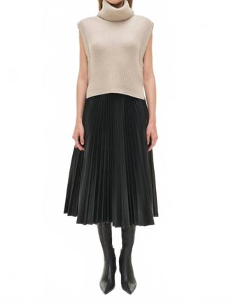 SIMKHAI Kezia Midi Skirt In Black