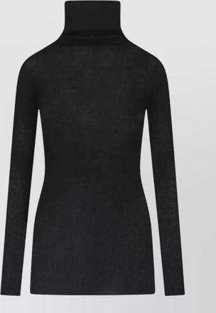 Rick Owens virgin wool ribbed turtleneck long-sleeve sweater