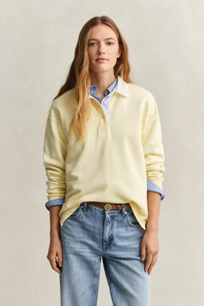 GANT Women Rugger Sweatshirt (XXL) VANILLA YELLOW