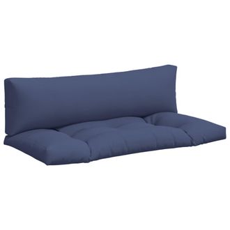vidaXL Cojines Para Muebles De Palets 2 Uds Tela Oxford Azul Marino Vidaxl