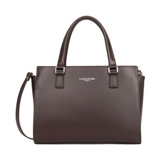 Lancaster Gladde Handtas - Dames - Tassen - Bruin - Maat: ONE Size Leer