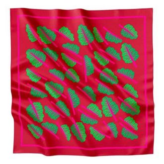 Centinelle Glowing Chard Silk Medium Square Scarf in Red at Nordstrom