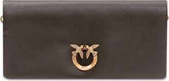 Pinko Love Bag Click Soft Horizontal - Dames - Schoudertassen - Bruin - ONE Size - Leer - Tassen