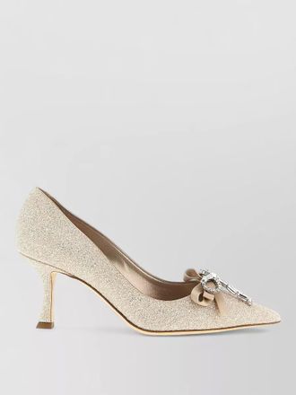 Jimmy Choo London crystal-embellished pumps
