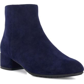 Dune London Pippie Ankle Bootie in Dark-Blue-Suede at Nordstrom Rack, Size 11Us / 41Eu