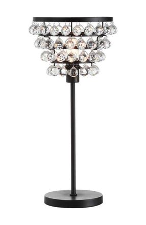 Jonathan Y Designs Buckingham 25 Crystal/Metal Table Lamp in Bronze at Nordstrom