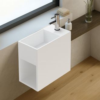 Ambra Ambra - Palma D - Lavabo De Mano Suspendido Rectangular - Lavabo