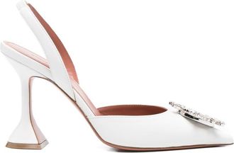 Amina Muaddi Womens With Heel White