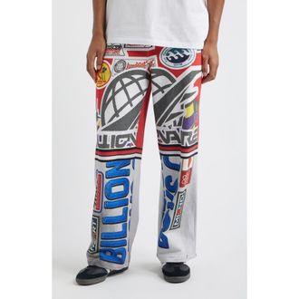 Billionaire Boys Club Fision Oversize Cotton Sweatpants in White at Nordstrom, Size Xx-Large