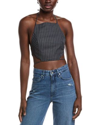 Ganni Ganni Stretch Stripe String Top