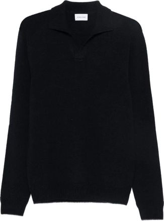 Scaglione collared sweater - men - Fabric - L - Blue